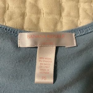Petite blue banana republic blouse